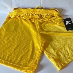 Men's small yellow Starter shorts